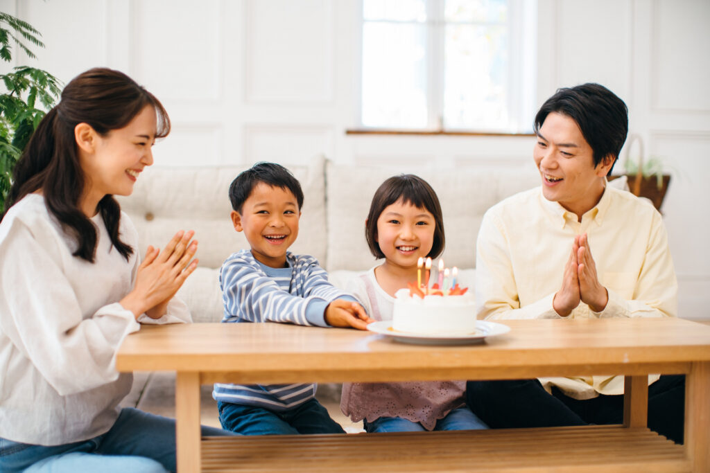 平屋で暮らす子育て世代のイメージ画像